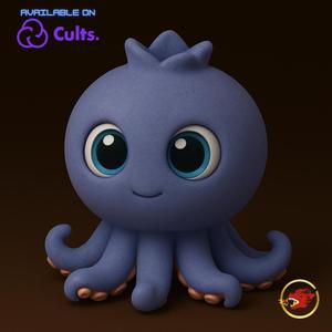 Blueberrinni Octopussini - Animated STL 🫐🦑