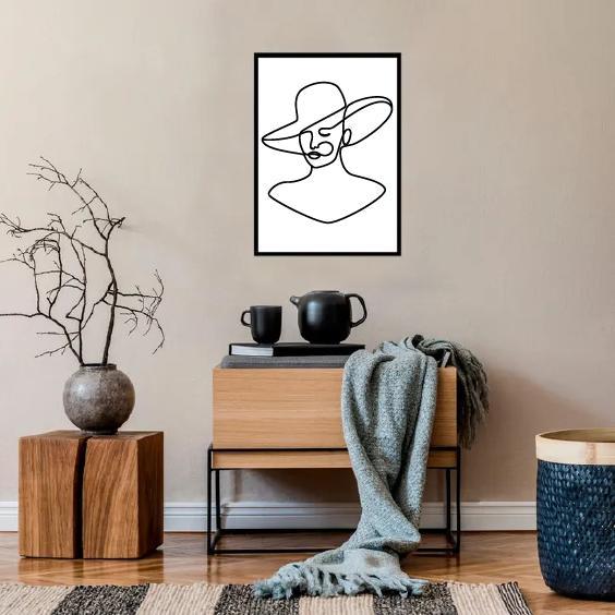 WALL ART. Woman Hat 2