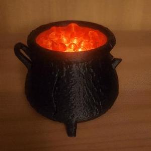 Witch’s Cauldron with Glowing Potion Insert