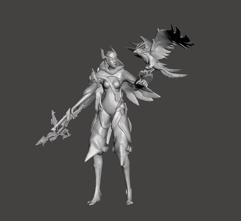 Quinn and Valor 3D Model