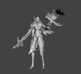 Quinn and Valor 3D Model