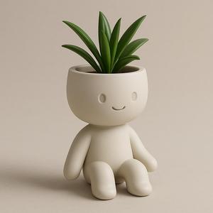 Minimalist Humanoid Vase – Contemporary Design