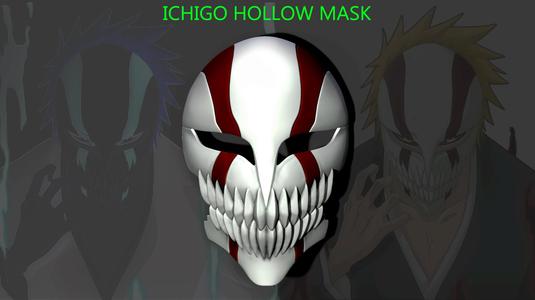 Hollow Mask - Kurosaki Ichigo - Bleach 3D print model