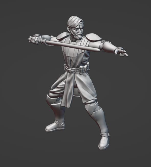 (SW Legion) Obi-Wan Kenobi Clone Wars Armor