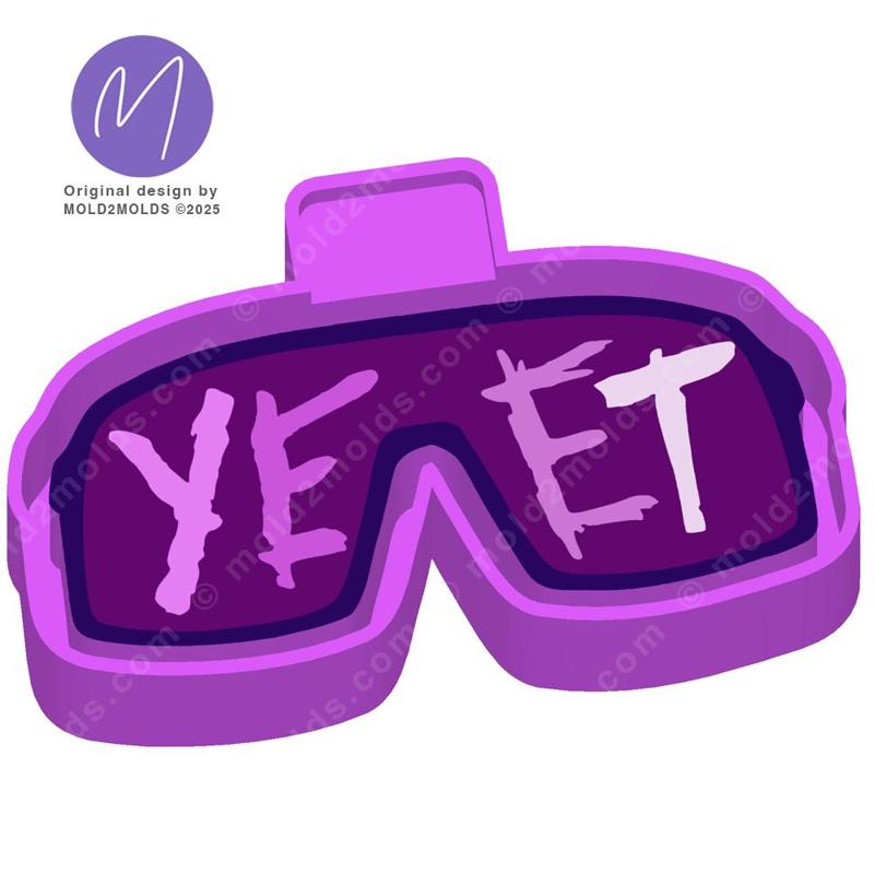 YEET Glasses Freshie STL Mold Housing