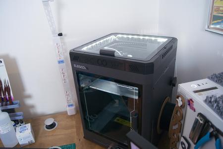 Ventilated Riser for Elegoo Centuri Carbon - Easy PLA Printing, No Adhesives, LED Option