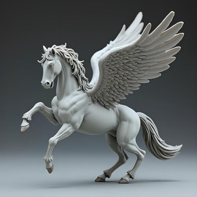 Majestic Pegasus: 32mm Fantasy Miniature