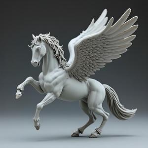 Majestic Pegasus: 32mm Fantasy Miniature