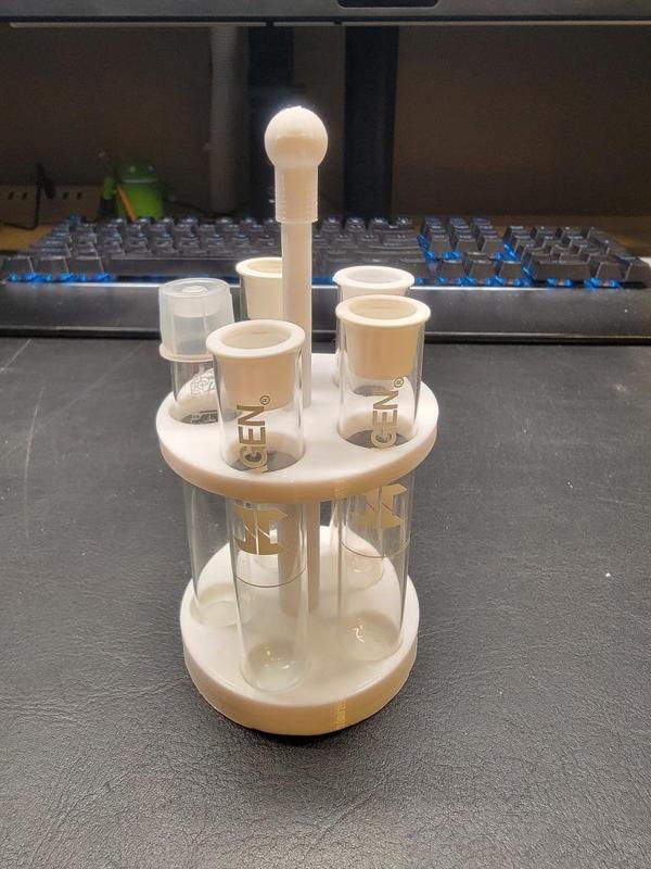 Aquarium test tube holder