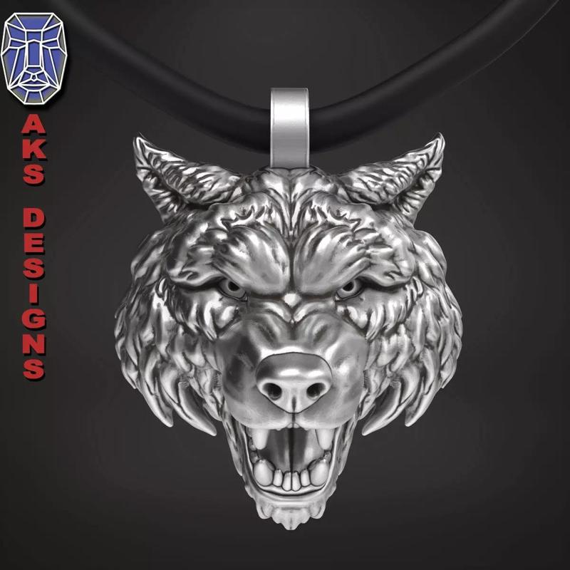 animal Pendant jewelry wolf 1