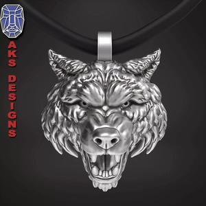 animal Pendant jewelry wolf 1