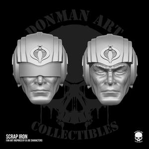 Scrap Iron Fan Art heads STL Files for Action Figures