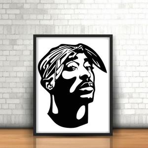 Tupac Wall Sculpture 2D