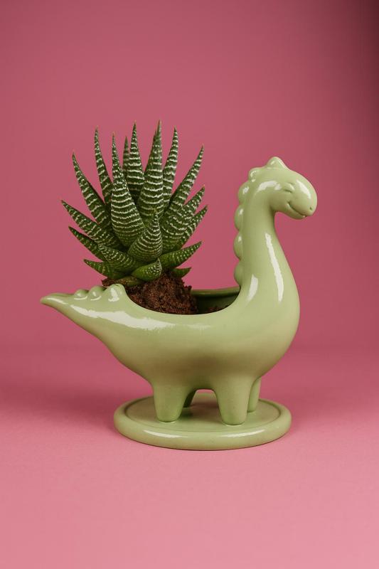 Cute Cartoon Dinosaur Planter – 3D Printable Succulent Pot STL File