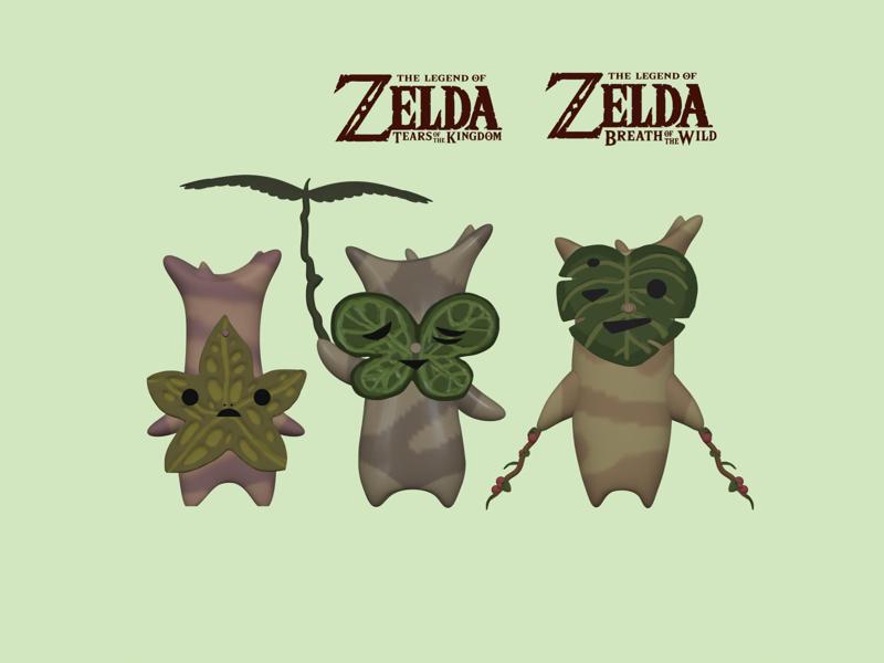 Pack of cute Koroks - Zelda BOTW & TOTK