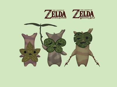 Pack of cute Koroks - Zelda BOTW & TOTK