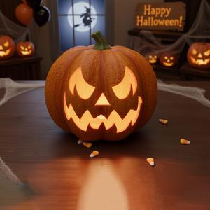 Halloween Pumpkin lamp design