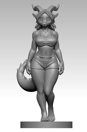 DRAGON FURRY 3D SCULPTURE