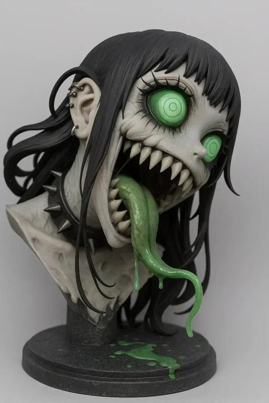 Zombie Girl Bust