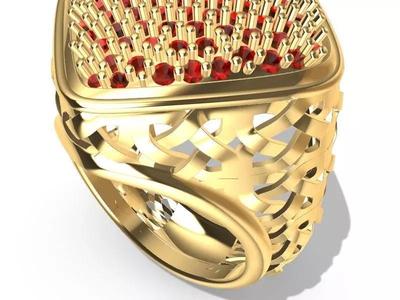 Knot Pave ring stl verified