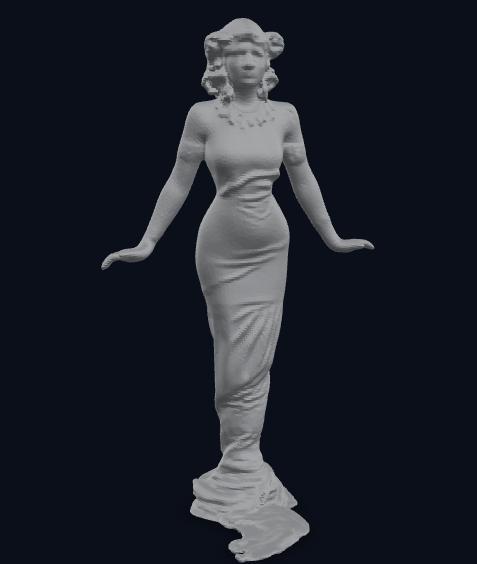 Mata Hari Statue – Iconic 1905 Dance Pose in Detailed Costume