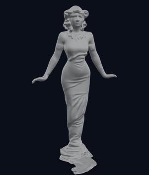 Mata Hari Statue – Iconic 1905 Dance Pose in Detailed Costume