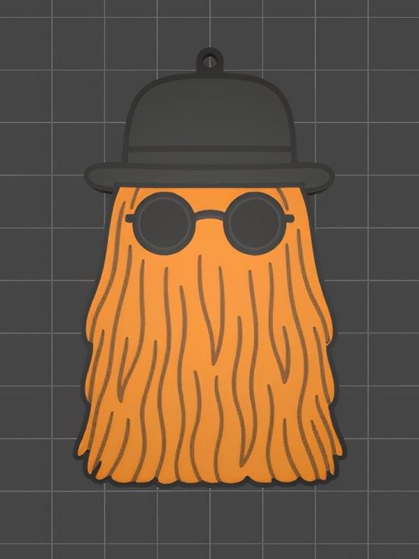 Cousin Itt keychain