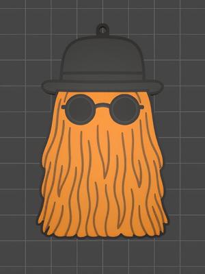 Cousin Itt keychain