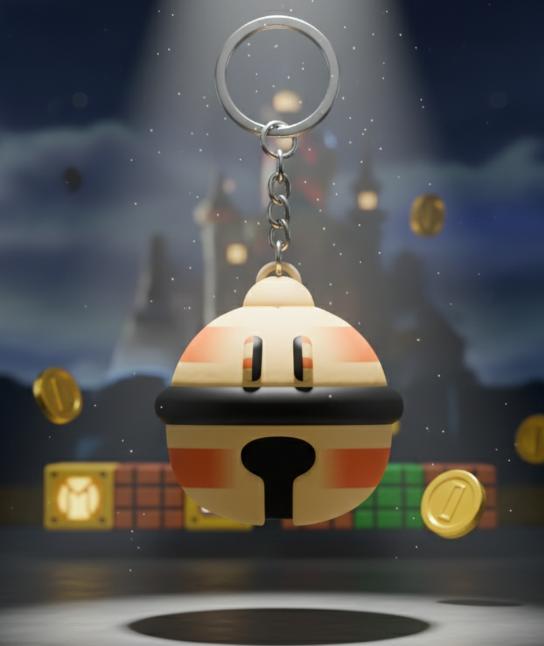 Super Bell Keychain - Mario Cat Suit Power-Up - Super Mario - Ready to Print