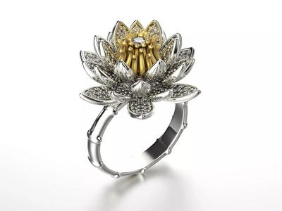 Lotos fashion ring 0004