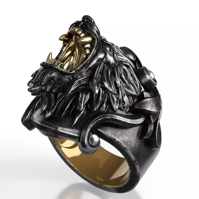 Lion Head Ring