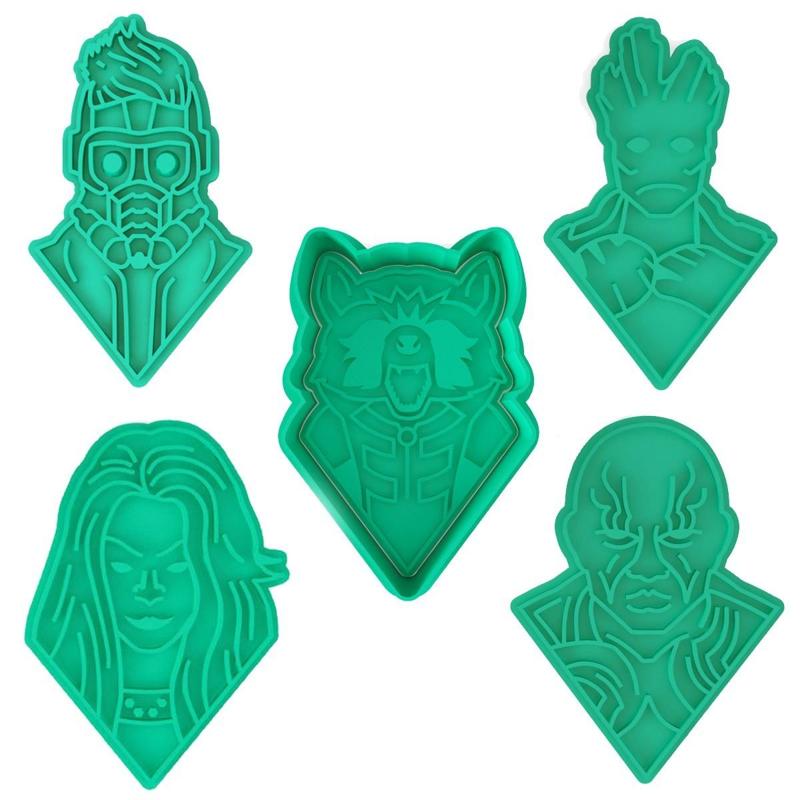 Guardians of the Galaxy set of 5 Rocket Raccoon,Gamora,Groot,Peter Quill / Star-Lord, Drax the Destroyer