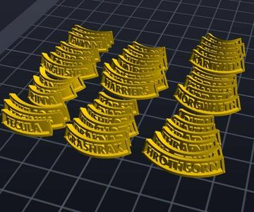 ALL NAMETAGS S03 BEASTGRAVE