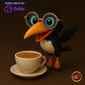 Frulli Frulla - Animated STL ☕🕶️🐦