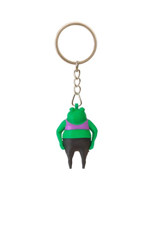 Fat Toad Standing Key Ring
