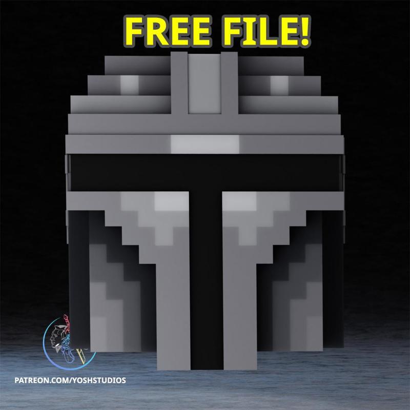Minecraft Mando Helmet STL