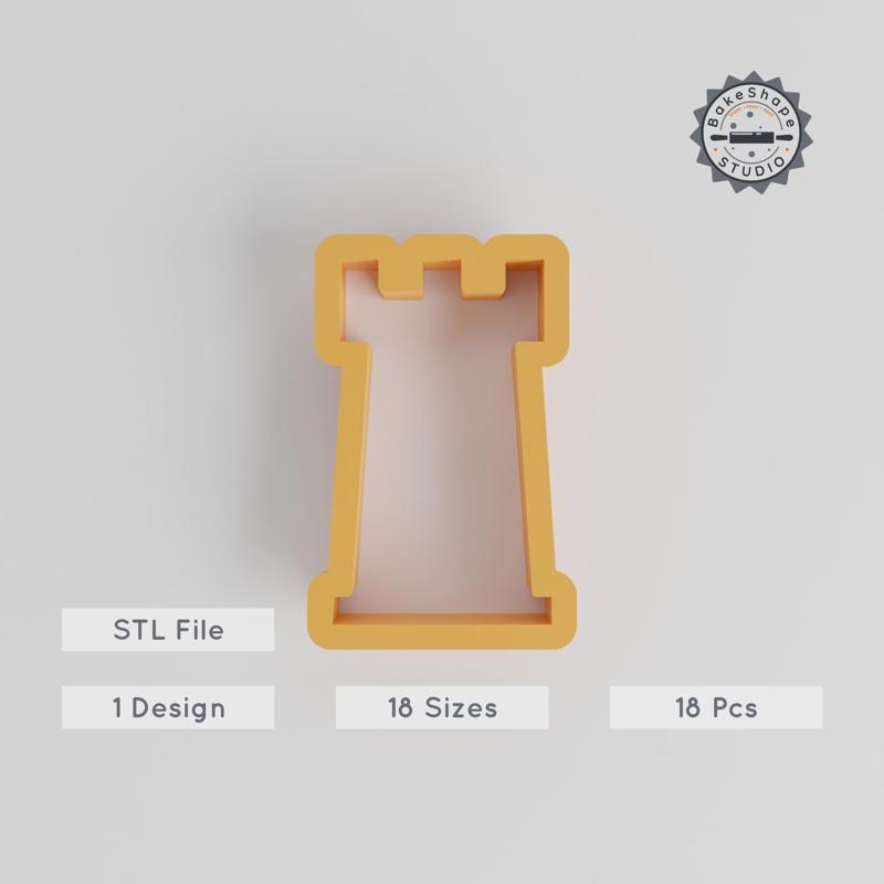 18-Piece Tower Shape Cutter Set, Castle Design, Perfect for Cookies, Fondant & Clay, 0.75"-5.00" Sizes