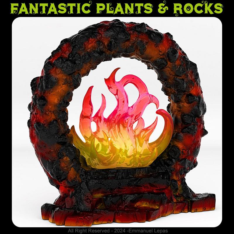 LAVA PORTAL WITH ITS MAGMA FIRE EFFECT