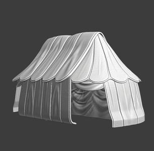 Large Medieval Command Tent - Wargaming props
