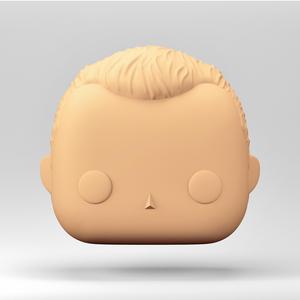 Stylized Chibi / POP Head STL | 3D Print File | MH_2-24