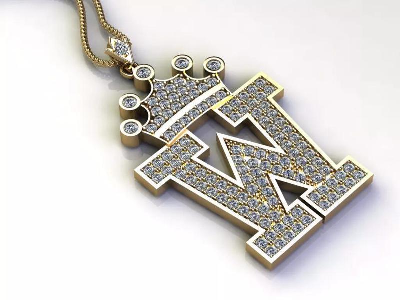 W Letter Pendant