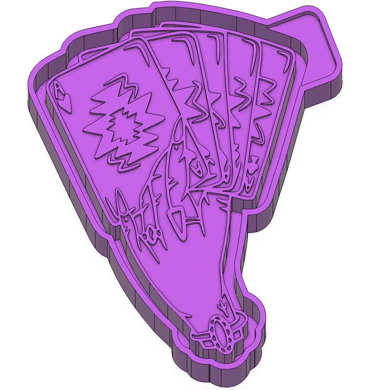 Hand with Turquoise Freshie STL Mold Housing