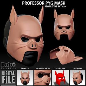 Professor Pyg Mask - Beware The Batman - Hallowen - STL 3D Print Model File