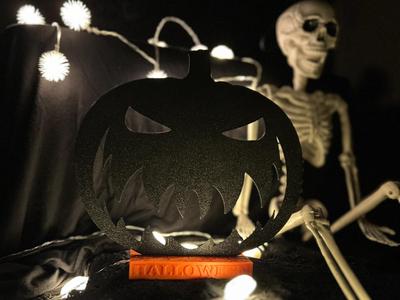 Halloween Pumpkin Evil 2D Picture for Universal Stand