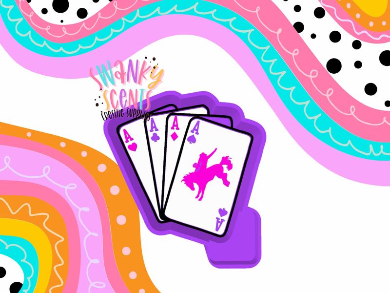 Cowboy Cards Aces Freshie STL