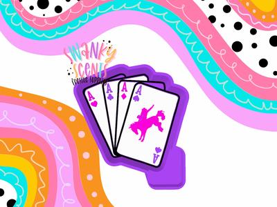 Cowboy Cards Aces Freshie STL