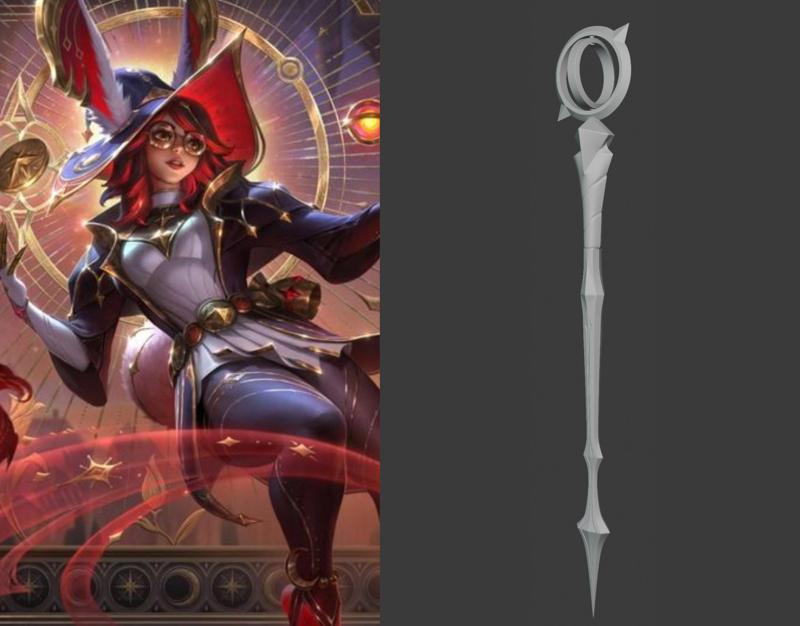 Aurora Arcana - League of Legends - Weapon - Cosplay Prop - STL 3D Print Files