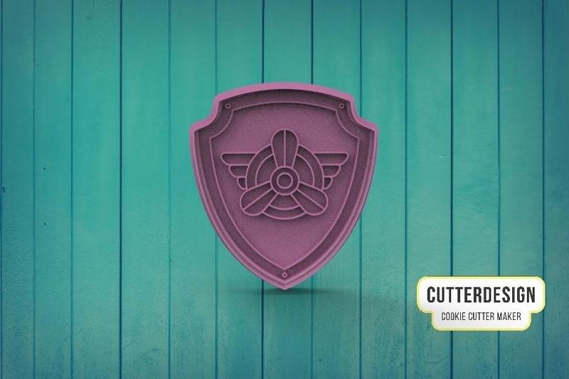 Skye Paw Patrol Cookie Cutter Logo