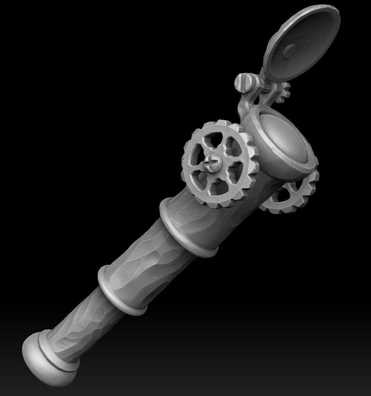 Steampunk spyglass