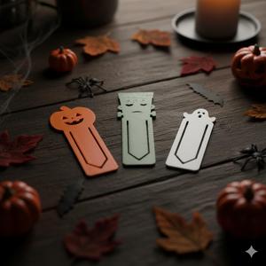 Halloween Bookmarks – Ghost, Frankenstein & Pumpkin